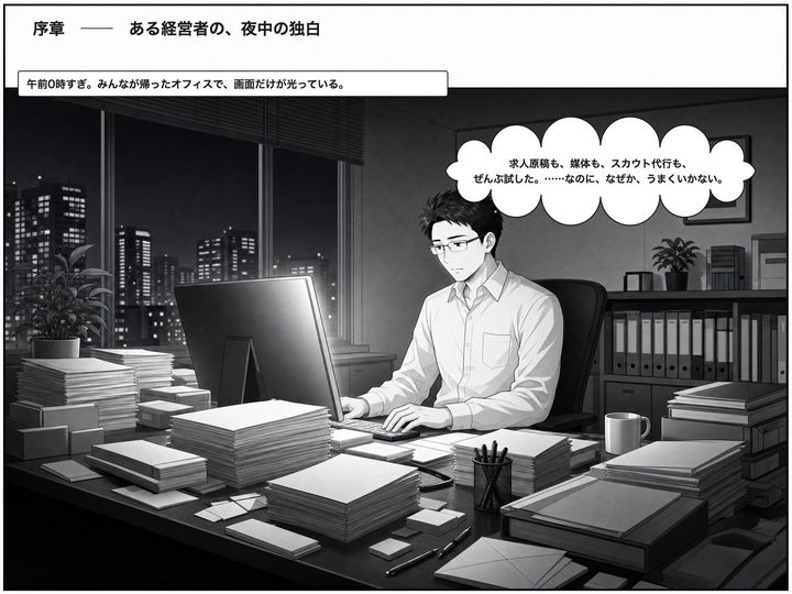 引力経営 マンガ 序章 1ページ目