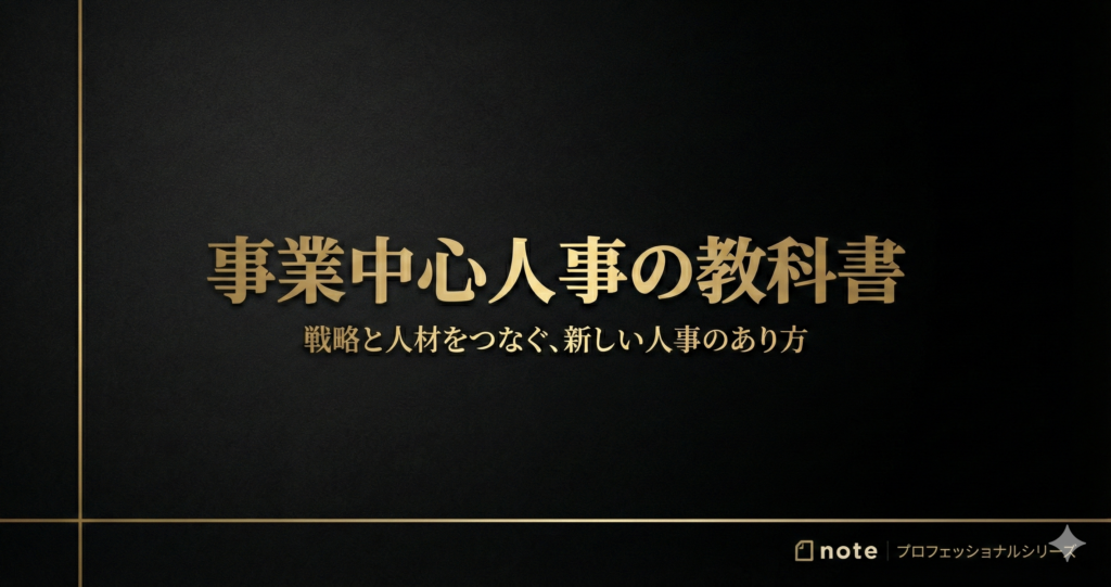 事業中心人事の教科書